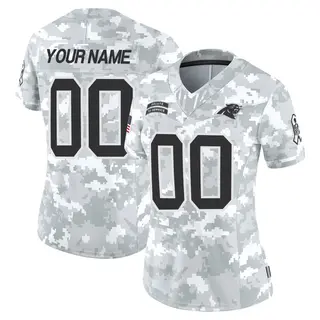 Carolina Panthers Women's Custom Limited 2024 Salute to Service Jersey - Arctic Camo