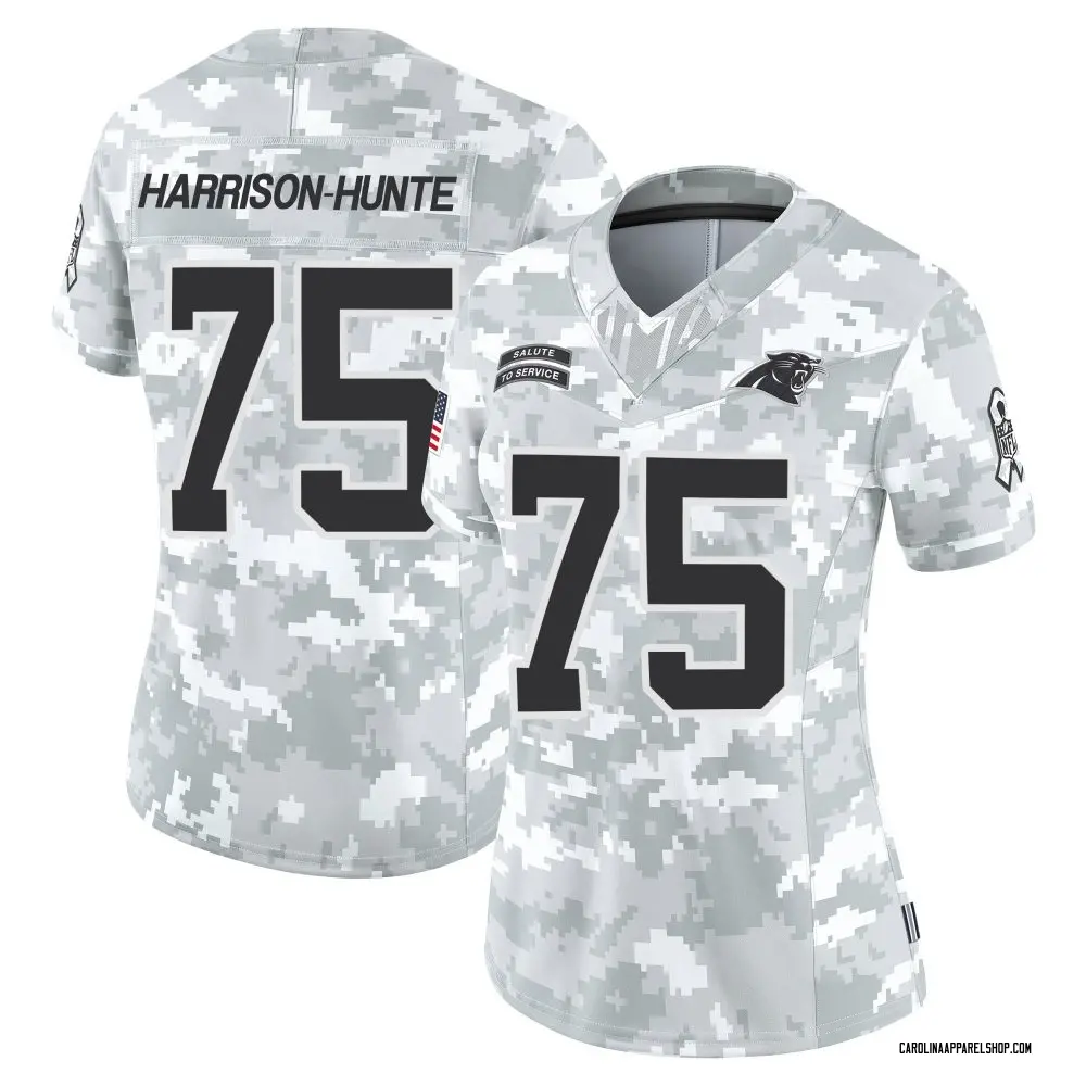 Carolina Panthers Women's Jared Harrison-Hunte Limited 2024 Salute to Service Jersey - Arctic Camo