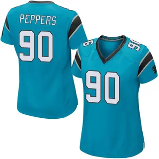 Carolina Panthers Women's Julius Peppers Game Alternate Jersey - Blue