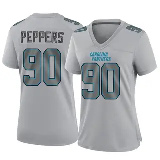 Carolina Panthers Women's Julius Peppers Game Atmosphere Fashion Jersey - Gray