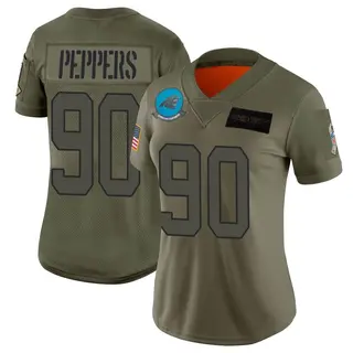 Carolina Panthers Women's Julius Peppers Limited 2019 Salute to Service Jersey - Camo