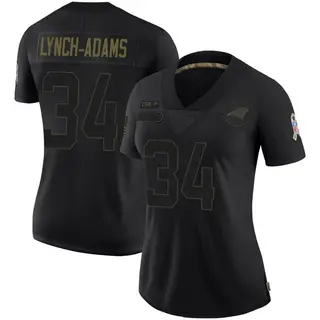 Carolina Panthers Women's Kay'Ron Lynch-Adams Limited 2020 Salute To Service Jersey - Black