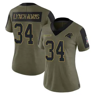 Carolina Panthers Women's Kay'Ron Lynch-Adams Limited 2021 Salute To Service Jersey - Olive