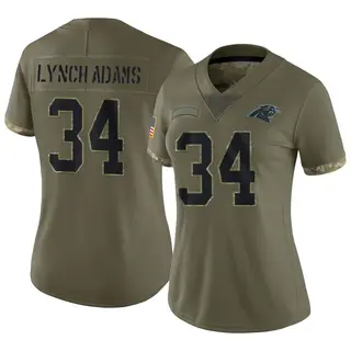 Carolina Panthers Women's Kay'Ron Lynch-Adams Limited 2022 Salute To Service Jersey - Olive