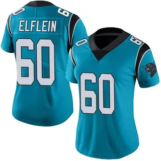 Carolina Panthers Women's Pat Elflein Limited Alternate Vapor Untouchable Jersey - Blue