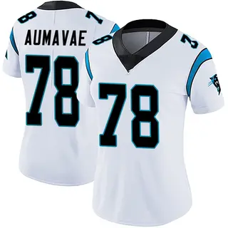 Carolina Panthers Women's Popo Aumavae Limited Vapor Untouchable Jersey - White