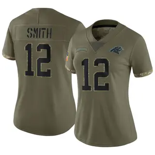 Carolina Panthers Women's Shi Smith Limited 2022 Salute To Service Jersey - Olive