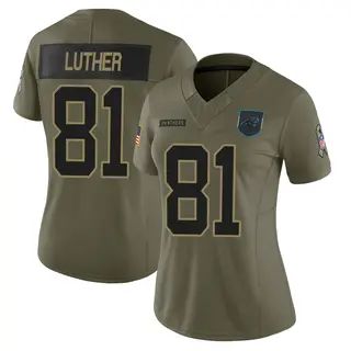 Carolina Panthers Women's T.J. Luther Limited 2025 Salute to Service Jersey - Olive