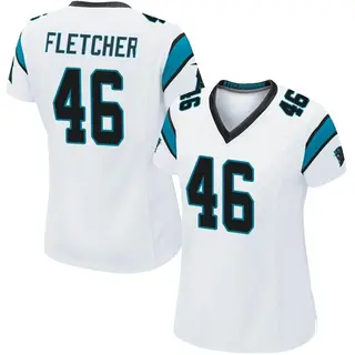 Carolina Panthers Women's Thomas Fletcher Game Jersey - White