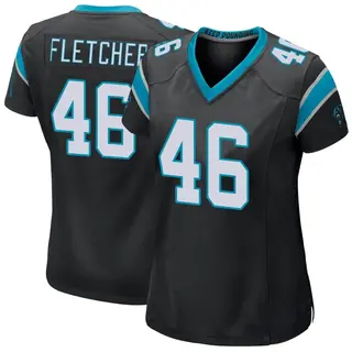 Carolina Panthers Women's Thomas Fletcher Game Team Color Jersey - Black