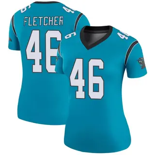 Carolina Panthers Women's Thomas Fletcher Legend Color Rush Jersey - Blue