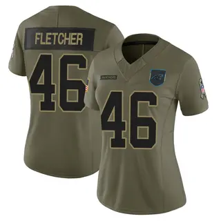 Carolina Panthers Women's Thomas Fletcher Limited 2025 Salute to Service Jersey - Olive