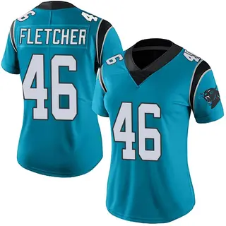 Carolina Panthers Women's Thomas Fletcher Limited Alternate Vapor Untouchable Jersey - Blue