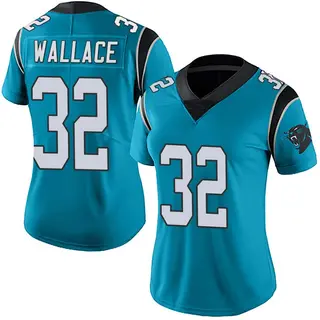 Carolina Panthers Women's Trevin Wallace Limited Alternate Vapor Untouchable Jersey - Blue