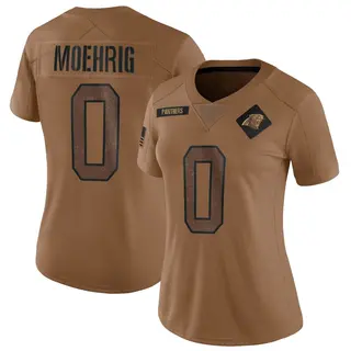 Carolina Panthers Women's Tre'von Moehrig Limited 2023 Salute To Service Jersey - Brown