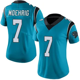 Carolina Panthers Women's Tre'von Moehrig Limited Alternate Vapor Untouchable Jersey - Blue