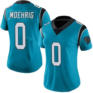 Carolina Panthers Women's Tre'von Moehrig Limited Alternate Vapor Untouchable Jersey - Blue