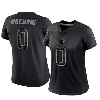 Carolina Panthers Women's Tre'von Moehrig Limited Reflective Jersey - Black