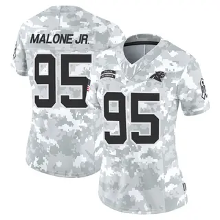 Carolina Panthers Women's Tywone Malone Jr. Limited 2024 Salute to Service Jersey - Arctic Camo