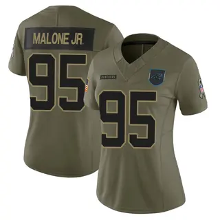 Carolina Panthers Women's Tywone Malone Jr. Limited 2025 Salute to Service Jersey - Olive