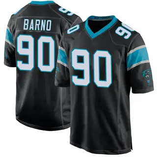 Carolina Panthers Youth Amare Barno Game Team Color Jersey - Black