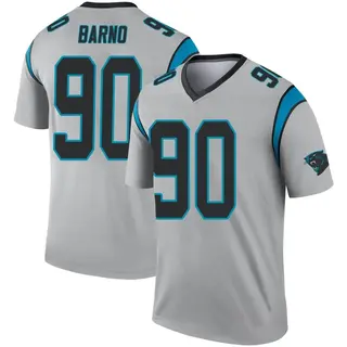 Carolina Panthers Youth Amare Barno Legend Inverted Silver Jersey