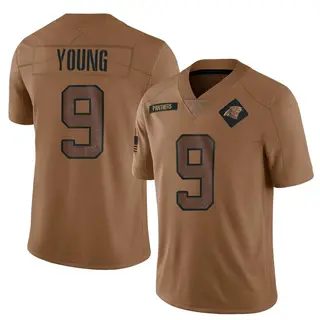Carolina Panthers Youth Bryce Young Limited 2023 Salute To Service Jersey - Brown