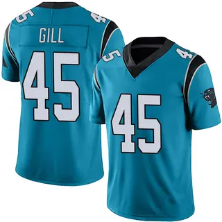 Carolina Panthers Youth Cam Gill Limited Alternate Vapor Untouchable Jersey - Blue