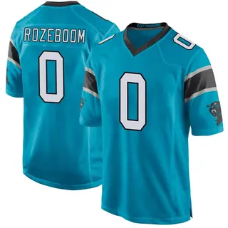 Carolina Panthers Youth Christian Rozeboom Game Alternate Jersey - Blue