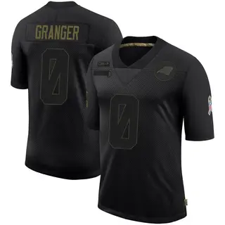 Carolina Panthers Youth Colin Granger Limited 2020 Salute To Service Jersey - Black
