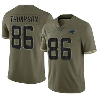 Carolina Panthers Youth Colin Thompson Limited 2022 Salute To Service Jersey - Olive