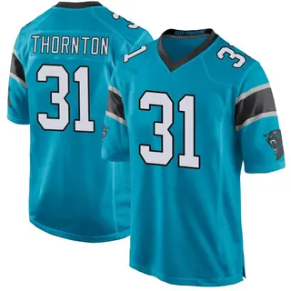 Carolina Panthers Youth Corey Thornton Game Alternate Jersey - Blue