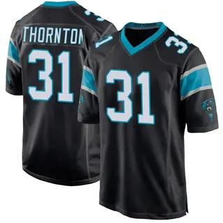Carolina Panthers Youth Corey Thornton Game Team Color Jersey - Black