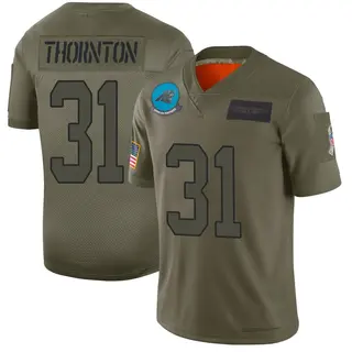 Carolina Panthers Youth Corey Thornton Limited 2019 Salute to Service Jersey - Camo