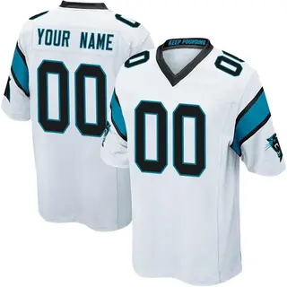 Carolina Panthers Youth Custom Game Jersey - White