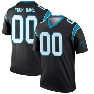 Carolina Panthers Youth Custom Legend Jersey - Black