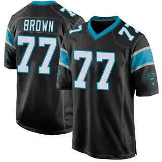 Carolina Panthers Youth Deonte Brown Game Team Color Jersey - Black