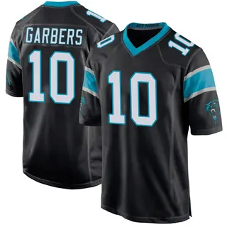 Carolina Panthers Youth Ethan Garbers Game Team Color Jersey - Black