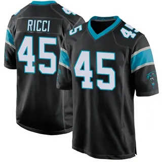 Carolina Panthers Youth Giovanni Ricci Game Team Color Jersey - Black