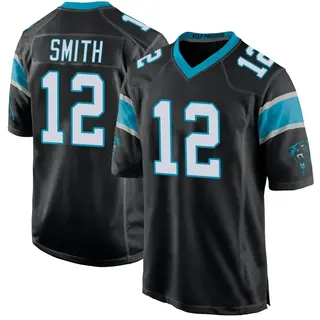 Carolina Panthers Youth Shi Smith Game Team Color Jersey - Black