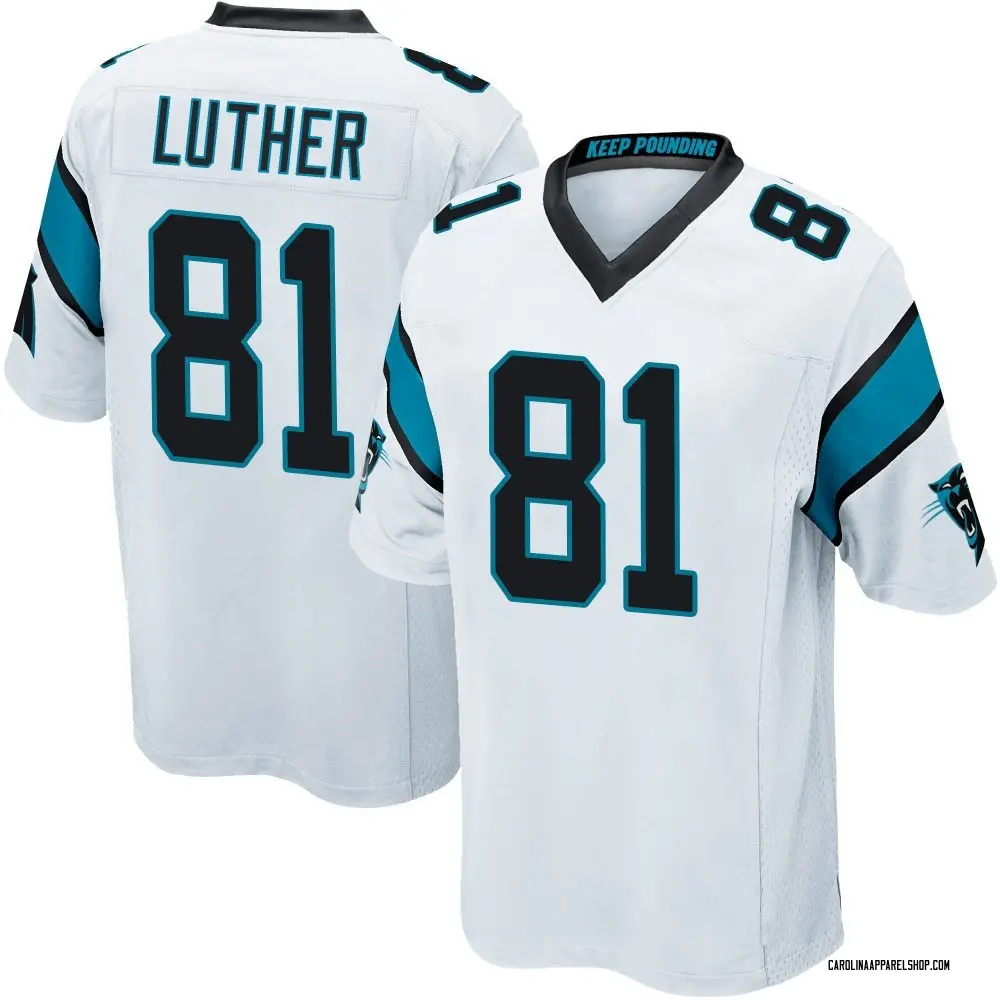 Carolina Panthers Youth T.J. Luther Game Jersey - White