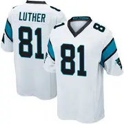 Carolina Panthers Youth T.J. Luther Game Jersey - White