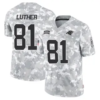 Carolina Panthers Youth T.J. Luther Limited 2024 Salute to Service Jersey - Arctic Camo