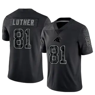 Carolina Panthers Youth T.J. Luther Limited Reflective Jersey - Black
