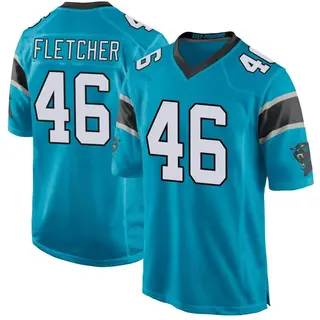 Carolina Panthers Youth Thomas Fletcher Game Alternate Jersey - Blue