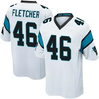 Carolina Panthers Youth Thomas Fletcher Game Jersey - White