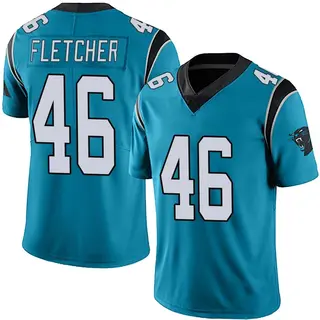 Carolina Panthers Youth Thomas Fletcher Limited Alternate Vapor Untouchable Jersey - Blue