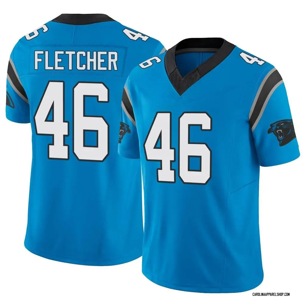 Carolina Panthers Youth Thomas Fletcher Limited Vapor F.U.S.E. Jersey - Blue