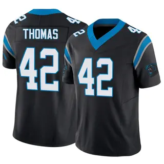 Carolina Panthers Youth Trevian Thomas Limited Vapor F.U.S.E. Jersey - Black