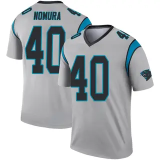 Carolina Panthers Youth Tuasivi Nomura Legend Inverted Silver Jersey